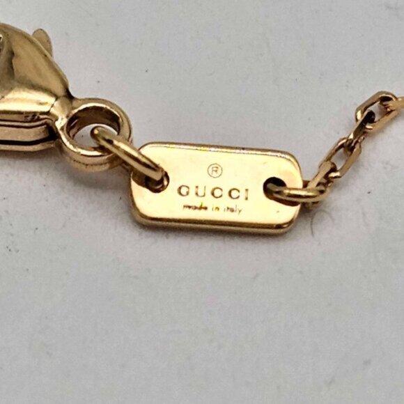 Gucci GG Running 18k Gold Diamond Necklace Brand New 900-042425 - Picture 11 of 15